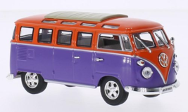 Lucky Die Cast VW T1 Samba Purple/Orange 1962 1:43 - $35.95