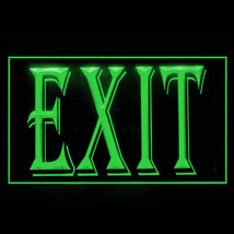 120027B Exit Luminescent Emergency Arrow Safe Door Light Sign LED Light Sign - £17.19 GBP
