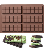 Chocolate Bar Mold,Non-Stick Chocolate Molds, 100% Food Grade Silicone D... - $134.69 MXN