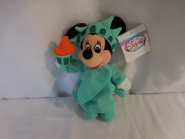 Disney Statue of Liberty Minnie Mouse Mini Bean Bag Plush - NWT Store Tags - £7.98 GBP