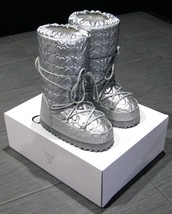 GUESS Silver Sparkle LUGANO Snow Winter MOON Boots CHILD Size 3 NEW in BOX - £55.05 GBP