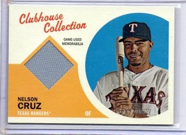 2012 Topps Heritage Clubhouse Collection Relic Nelson Cruz-Texas Rangers #CCR-NC - £3.91 GBP