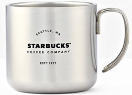 *Starbucks 2016 Stainless Steel Handled Mug NEW IN BOX - £27.33 GBP
