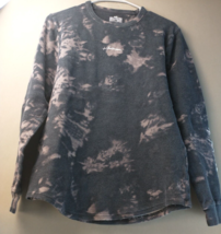 Hollister Men&#39;s Size med Long Sleeve Shirt Gray BlackTie Dye logo. 1413 - £7.50 GBP