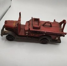 Vintage Cast Iron Fire Engine Truck with Ladder - £30.76 GBP