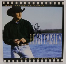 Brad Paisley Signed Autographed &quot;Who Needs Pictures&quot; 12x12 Promo Photo C... - £79.23 GBP