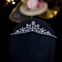 Fashion Wedding Baroque Crown Bride Tiaras CZ Kорона  Bridal Hair Accessories Pr - £62.98 GBP