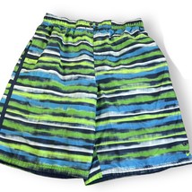 NIKE Swim Trunk Mens XL Boardshorts Mesh Lined Striped w/ Pockets -NO STRING - £7.64 GBP