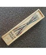 Vintage ~ Pick Up Sticks Game ~ Forty (40) Sticks ~ Wooden Storage Box  - $41.97 CAD