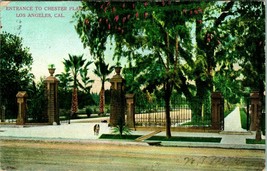 Vtg Postcard 1906 Entrance To Chester Place - Los Angeles CA - Oscar Newman Pub - £6.40 GBP