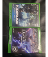 LOT OF 2 :Star Wars Battlefront II + JUST CAUSE 4  Xbox One - £5.44 GBP