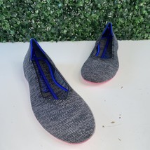NWOB Wmns Rothy’s “THE FLAT” Gray Heather Knit Round Toe Slip On Flats Size 8.5 - £50.88 GBP