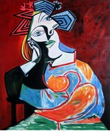 30x36 inches Rep. Pablo Picasso  stretched Oil Painting Canvas Art Wall Decor05D - $150.00