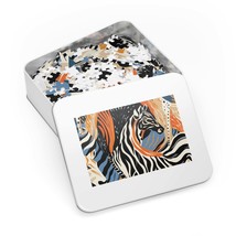 Jigsaw Puzzle in Tin, Zebra, Personalised/Non-Personalised awd-318, (30, 110, 25 - £28.06 GBP+