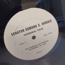 Senator Edmund Muske Informal Talk Record Los Angeles CA Sept 18 1970 - £11.23 GBP