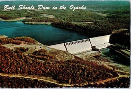 Aerial View Bull Shoals Dam in the Ozarks Mountain Home Arkansas Postcard - £4.63 GBP