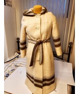 Vintage Icelandic Blanket Coat Niccolini Wool Long Size XS-S Iceland - $58.29