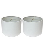 Royal Designs Shallow Drum Hardback Lamp Shade, Linen White, 15&quot; x 16&quot; x... - £105.55 GBP