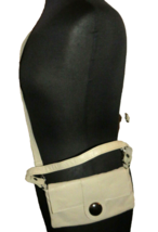 Giannini Taupe Small Faux Leather Purse Shoulder Bag Crossbody Handbag - $21.99