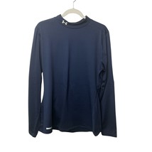 Under Armour ColdGear Fitted Mock Neck Long Sleeve Shirt 2XL Blue - $15.99