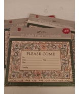 American Greetings Adult Party Invitations Please Come Floral Print 10 C... - £15.92 GBP