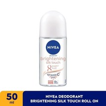 NIVEA Brightening Silk Touch Deodorant Roll On with Kaolin &amp; Vitamin C - 50ml - £15.65 GBP