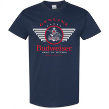 Budweiser Genuine King of Beer Navy Colorway T-Shirt Blue - $34.98+