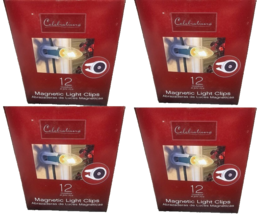 Christmas String Lights Magnetic Clip 12-ct, Celebrations 73057-12COSACP... - $34.64