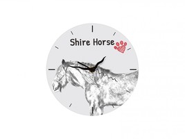 Shire horse, Free standing MDF floor clock with an image of a horse. - $17.99