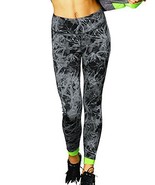 Champion 78715577841 M9521P Womens 6.2 Printed Running Tights, Black Str... - £17.96 GBP