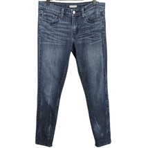 Levi&#39;s denim blue skinny boyfriend fit dark wash jeans 28 waist 32 length or 6 - £23.51 GBP