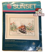 Dimensions 1990 Sunset Crewel Kit In Granny&#39;s Rocker 11059  (pre-owned) - £15.68 GBP