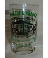 Weingut G. Georg Breuer Winery Sample shot glass Rhein Germany wine Rude... - $9.00