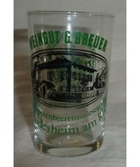 Weingut G. Georg Breuer Winery Sample shot glass Rhein Germany wine Rude... - £7.06 GBP