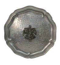 Vtg Sigg Swiss Canada Royal Coat of Arms Crest Silver Decorative  Plate Tray - £12.65 GBP