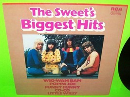 The Sweet Biggest Hits Vinyl LP Record Glam Rock German Pressing Steve Priest - £40.47 GBP