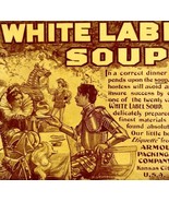 White Label Soup 1897 Advertisement Victorian Fit For Queen Food Armour ... - $372.93 MXN