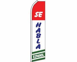 Se Habla Espanol #3 Spanish Speaking RWGB SUPER Super Feather Advertising Flag - £19.84 GBP
