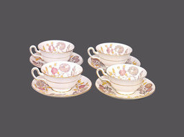 Wedgwood Lichfield cup and saucer sets. Wide mouth, peony shape made in ... - $103.96+