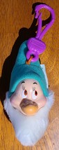 McDonald&#39;s Happy Meal Toy Keychain Snow White Seven Dwarfs Bashful #10, CLEANED - £5.50 GBP