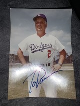 Tommy Lasorda LA Dodgers Signed Autograph Photograph Picture 3x5 - £11.02 GBP