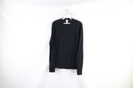 Vtg 90s Columbia Mens Small Faded Blank Thermal Long Sleeve T-Shirt Black USA - £30.93 GBP
