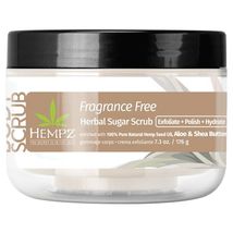 Hempz Fragrance Free Herbal Sugar Scrub 7.3oz - £23.75 GBP