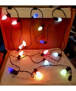 Christmas Lights Vintage GE Bulbs 17 Foot String Rare #338 Radiant E-423... - £15.61 GBP