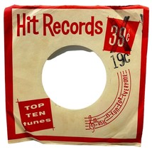 Hit Records Company Sleeve 45 RPM Vinyl Top Ten Tunes Red - £6.25 GBP