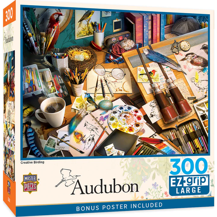 Audubon - Creative Birding 300pc EzGrip Jigsaw Puzzle - £12.68 GBP