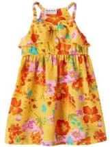 Girls Dress Summer Easter Dress Blueberi Blvd Yellow Floral Sleeveless S... - £11.74 GBP