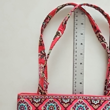 Vera Bradley Pink Paisley Tote Shoulder Bag With Coin Lipstick Pouch Unused image 11