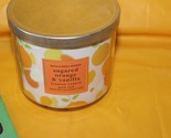 Bath &amp; Body Works Sugared Orange &amp; Vanilla Scented Jar Essential Oil Can... - £27.65 GBP