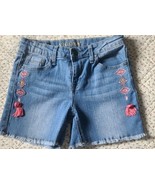 VIGOSS ~ Embroidered ~ Blue ~ Cotton Blend ~ Denim Shorts ~ Girls&#39; Size 16 - $42.10 CAD